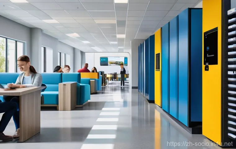 공동체 이론과 지역사회 연구 - A vibrant, diverse community park on a sunny afternoon, teeming with life and connection. In the for...