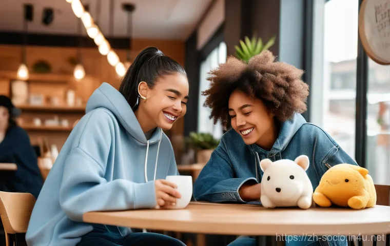 사회적 영향력과 기업 마케팅 - Image Prompt 1: Gen Z's Authentic Expression & Emotional Value**