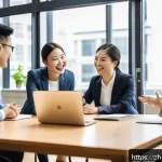 사회적 인식과 편향 - A diverse group of professional colleagues in a modern office environment, engaging in a lively disc...